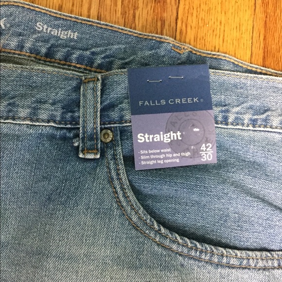 Falls Creek 42/30 Blue Jeans Denim Straight NWT - Picture 4 of 6
